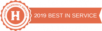 Badge | 2019 Best In Service Award | homewarrantyreviews.com